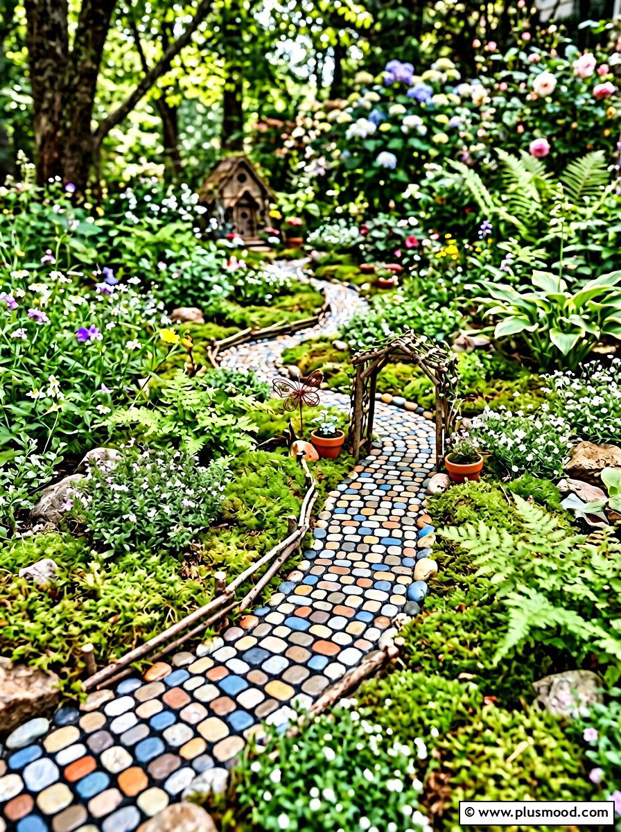 Fairy Path Rock - 25 painted rock ideas for fairy garden