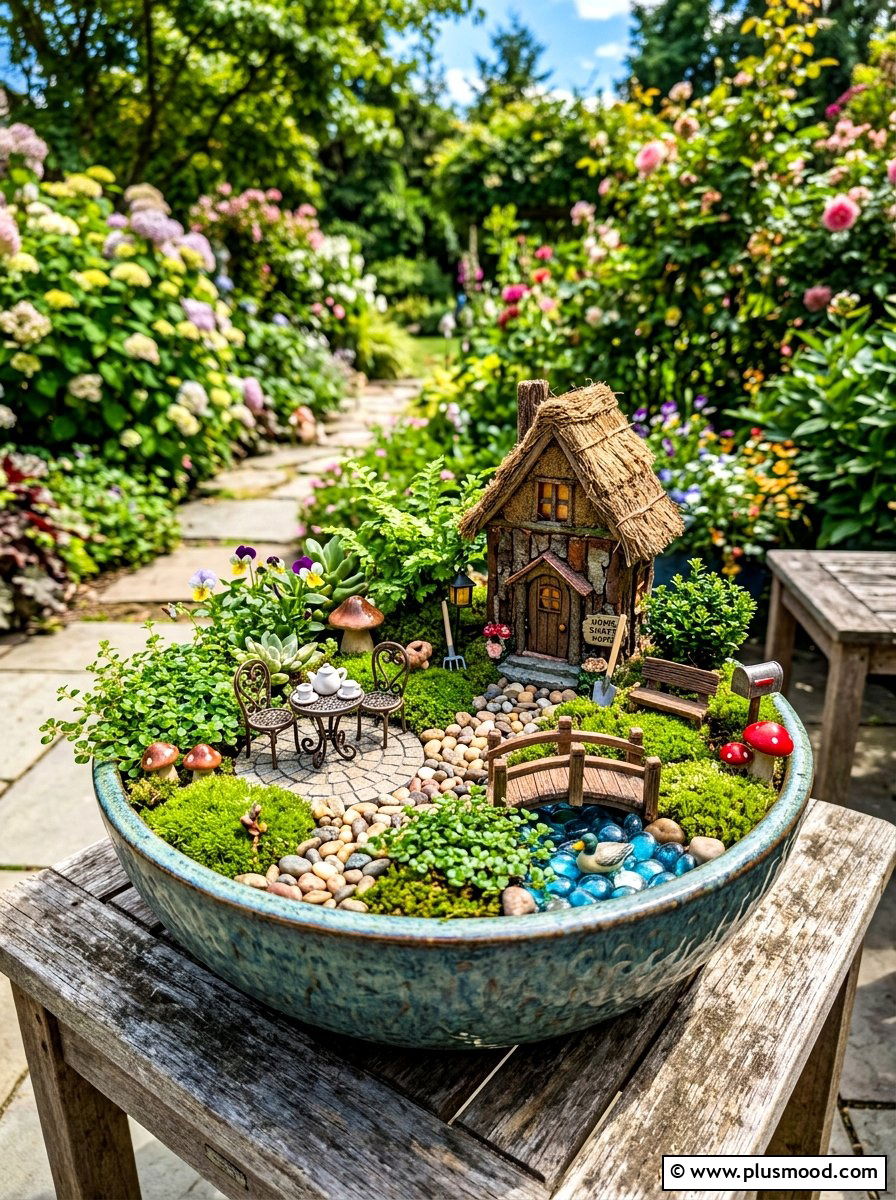 Fairy garden container - 25 summer garden ideas for small spaces
