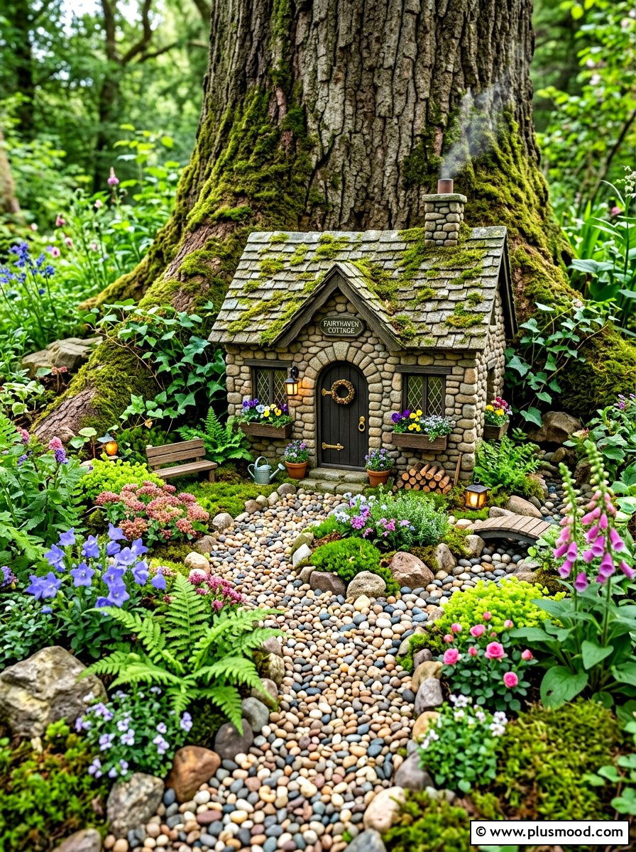 Fairy garden house - 25 summer garden decor ideas