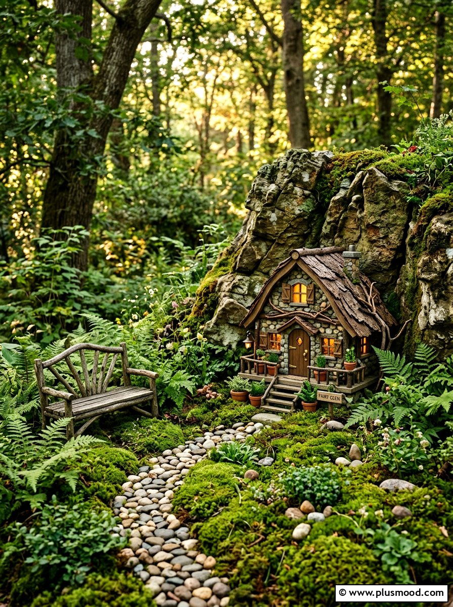 Fairy house rocks - 25 painted rock ideas for outdoor decor