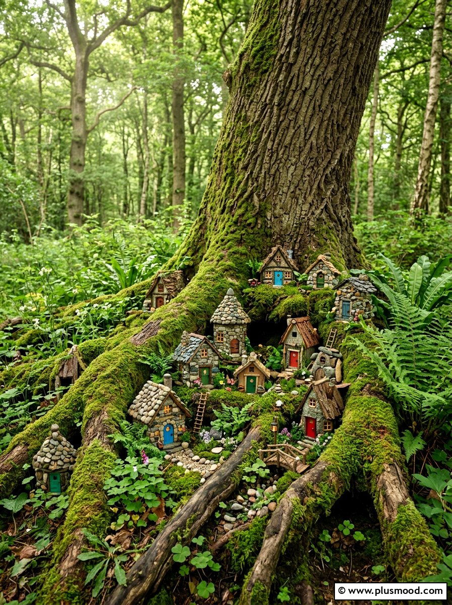 Fairy house rocks - 25 painted rock ideas for spring garden