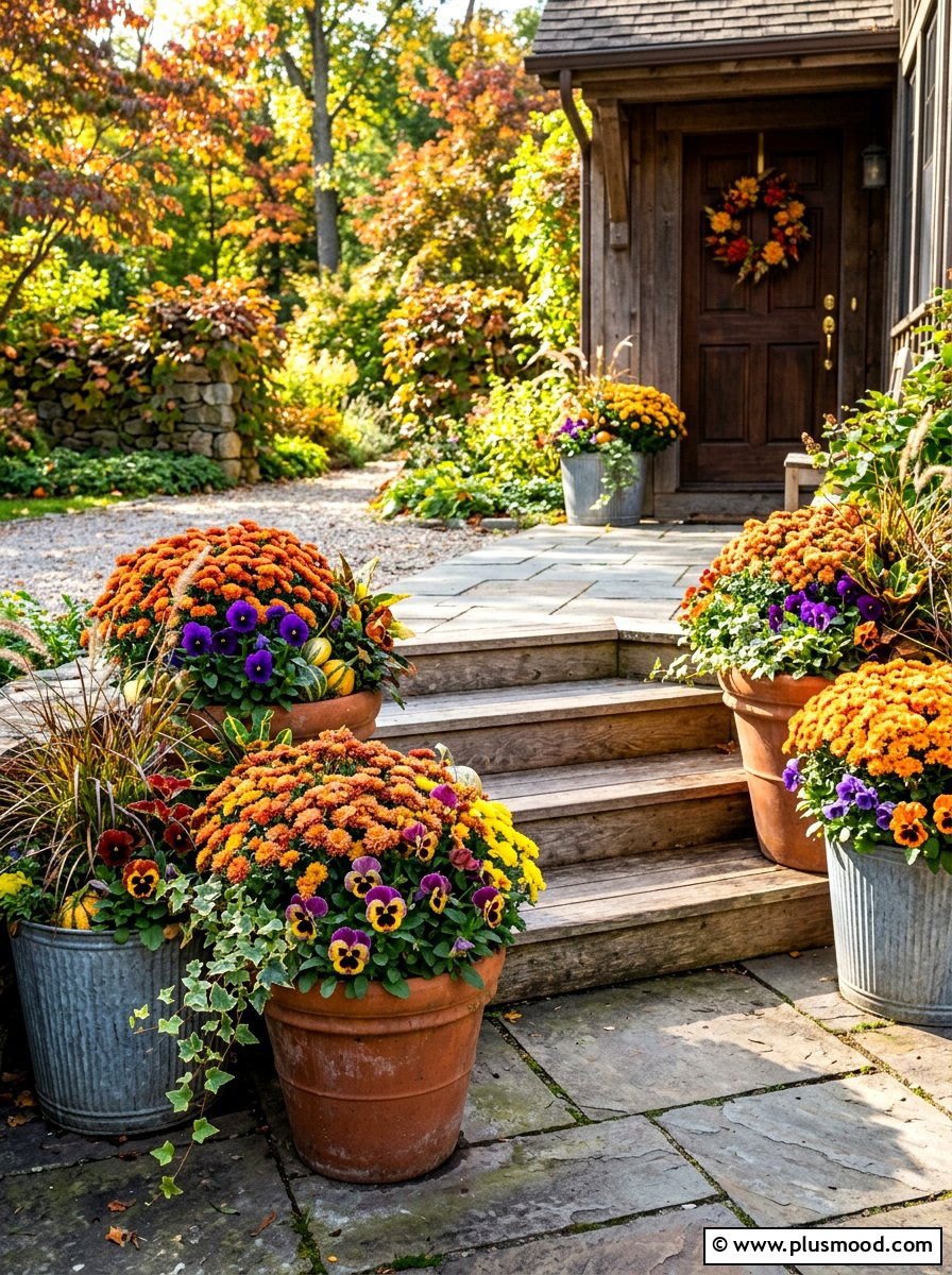 Fall Flower Planter - 25 end of summer patio refresh ideas