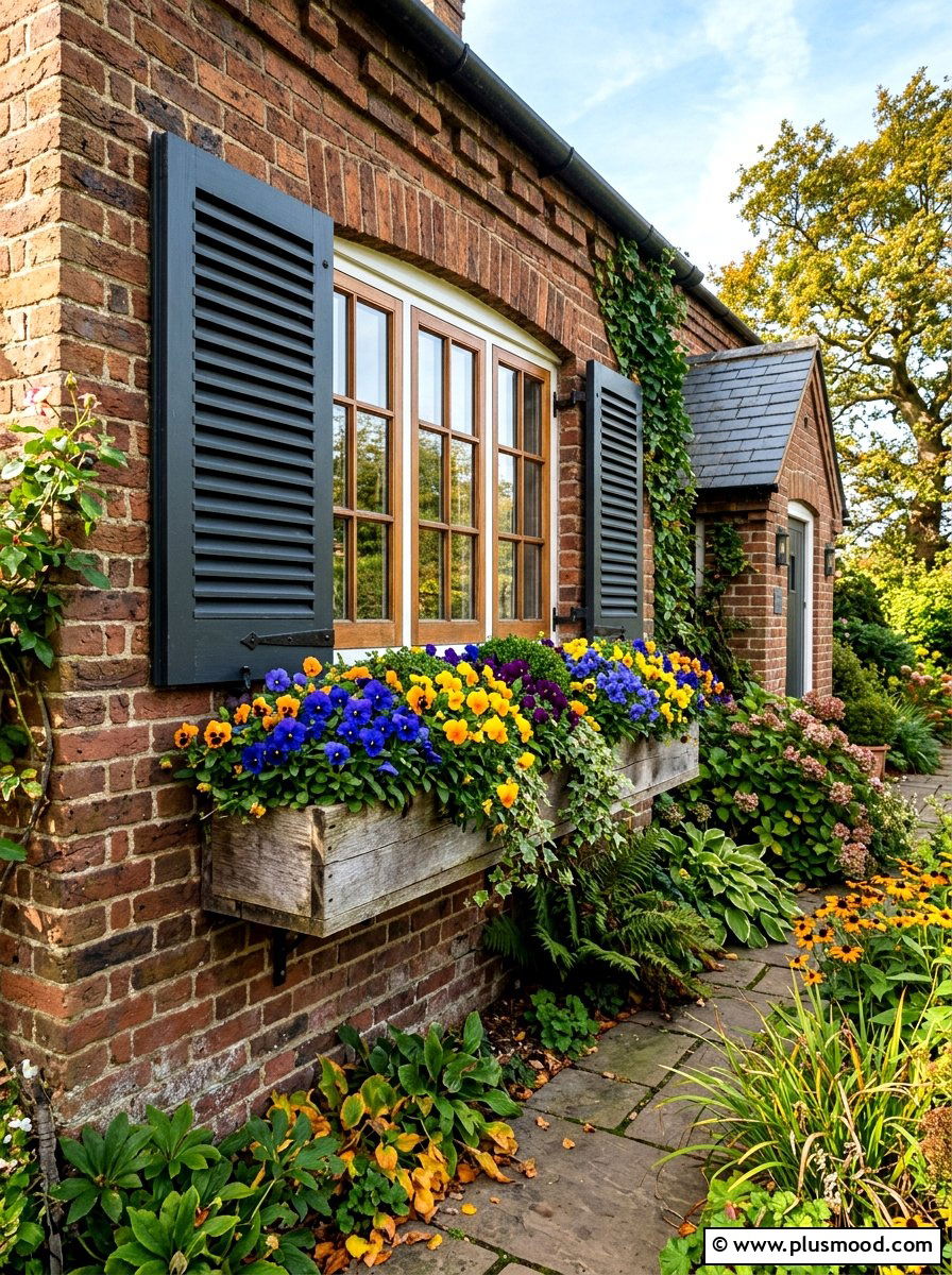 Fall Pansy Planter - 25 end of summer planter refresh ideas