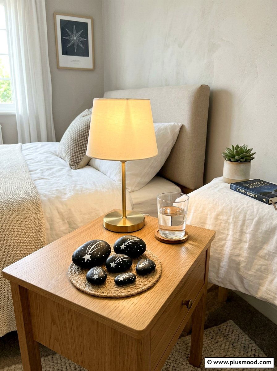 Falling Star Rock Designs - 25 painted rock ideas with stars