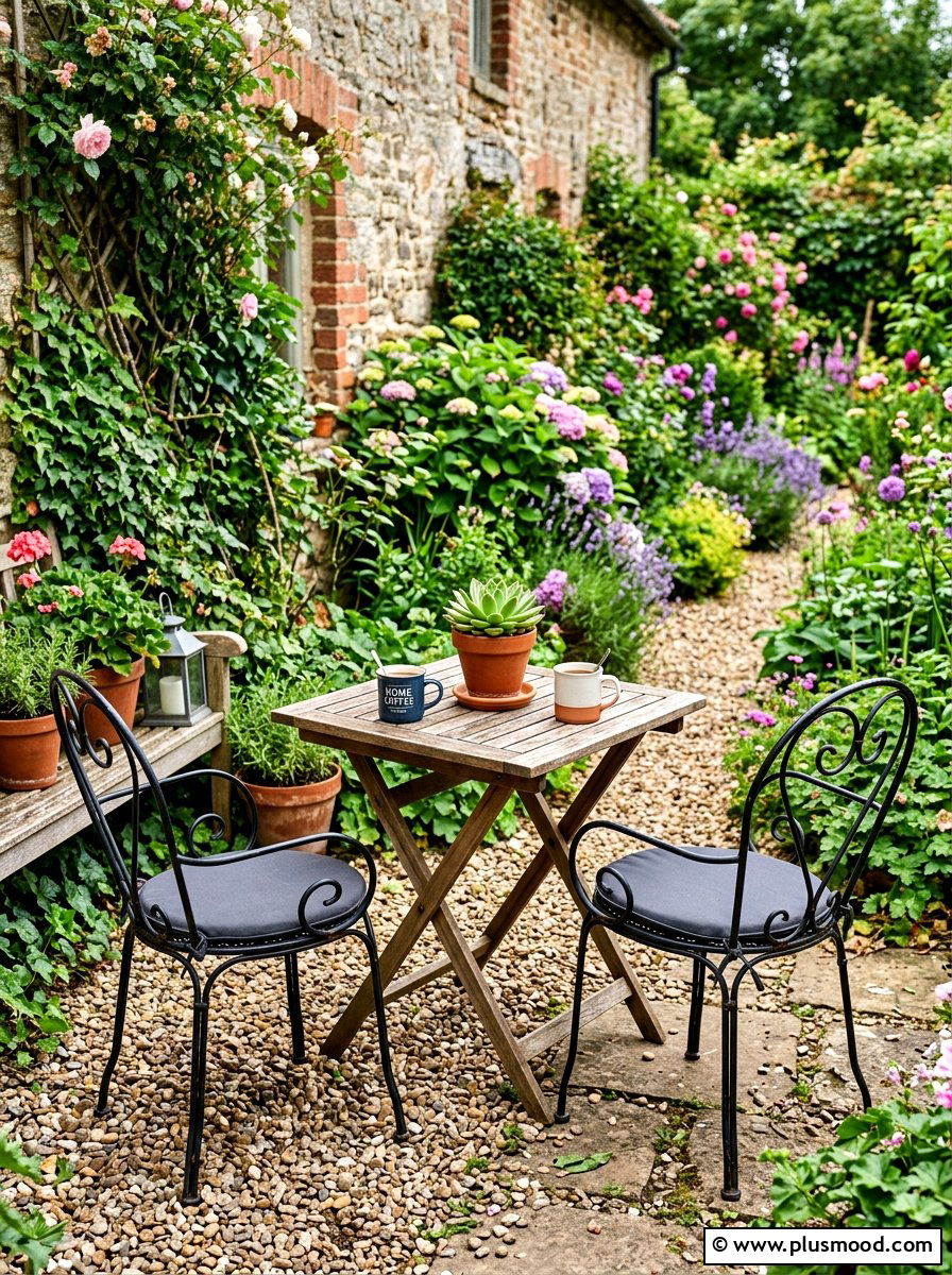 Farmhouse Bistro Set - 25 summer backyard farmhouse ideas