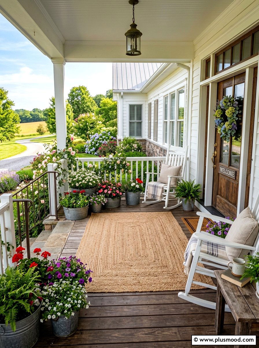Farmhouse Front Porch - 25 best summer porch ideas