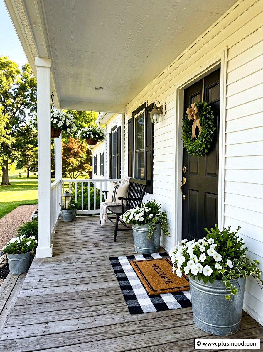 Farmhouse Front Porch Decor - 25 summer front porch entryway ideas