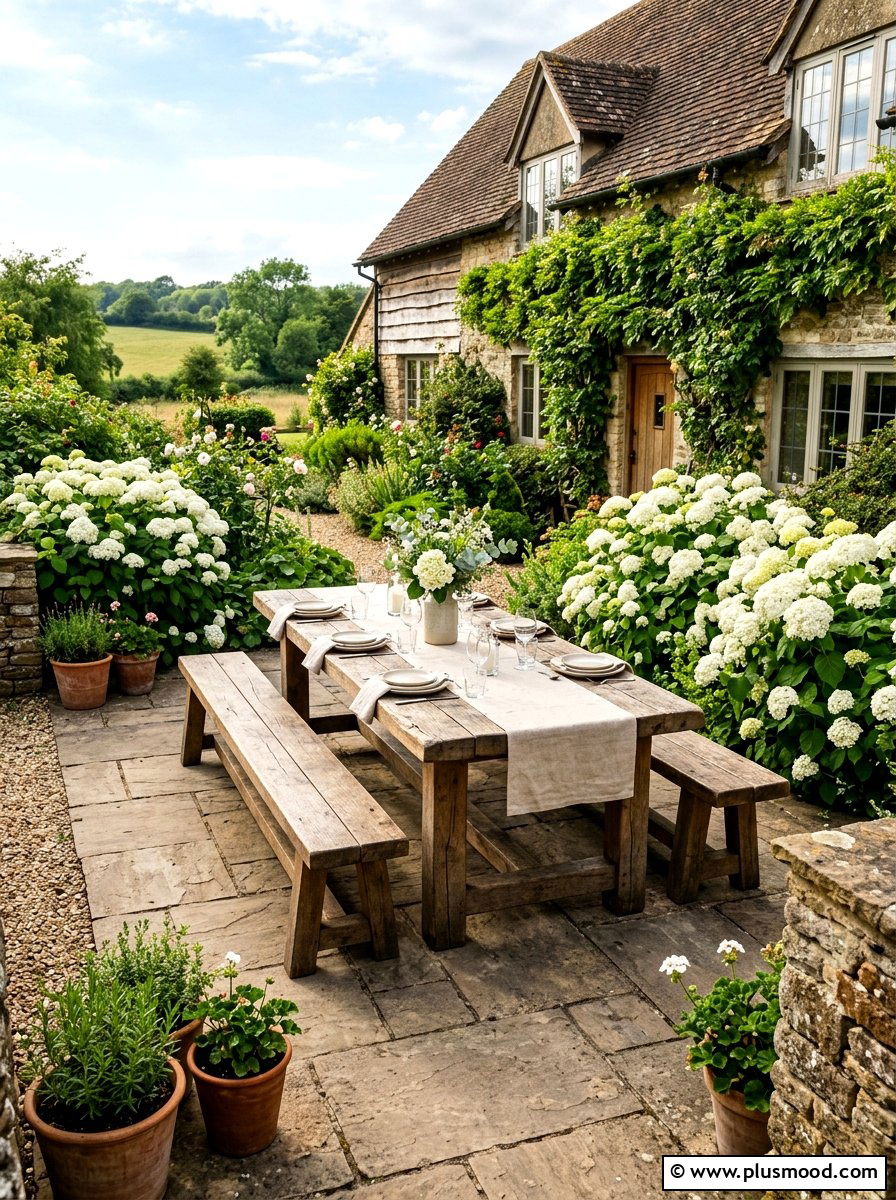 Farmhouse Outdoor Dining Table - 25 summer outdoor dining ideas