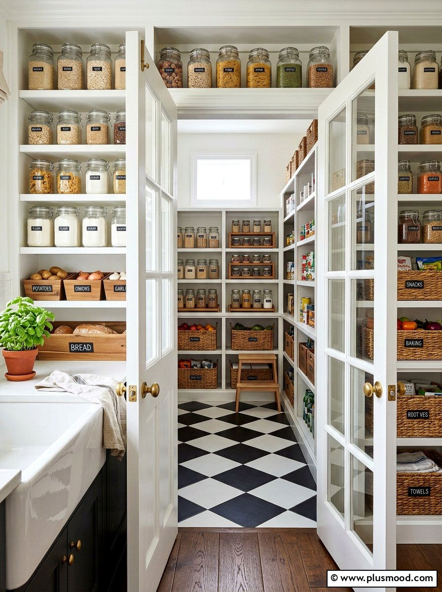 Farmhouse Pantry Organization - 25 summer farmhouse kitchen ideas
