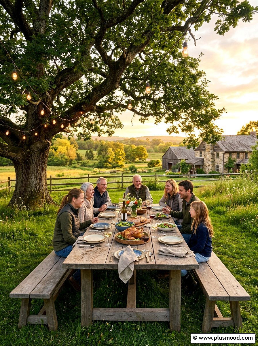 Farmhouse Picnic Table - 25 summer patio furniture ideas