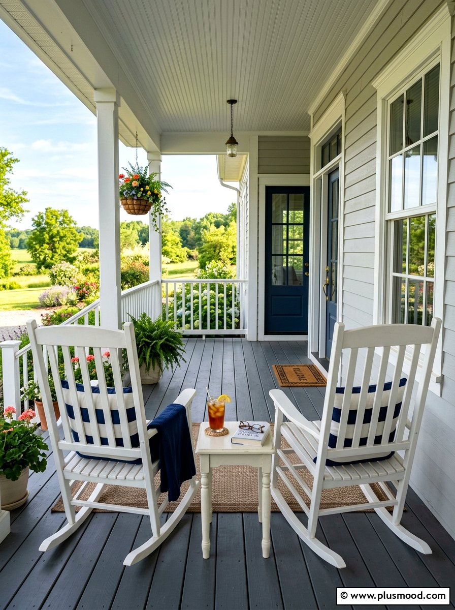 Farmhouse Rocking Chair - 25 summer rustic front porch ideas