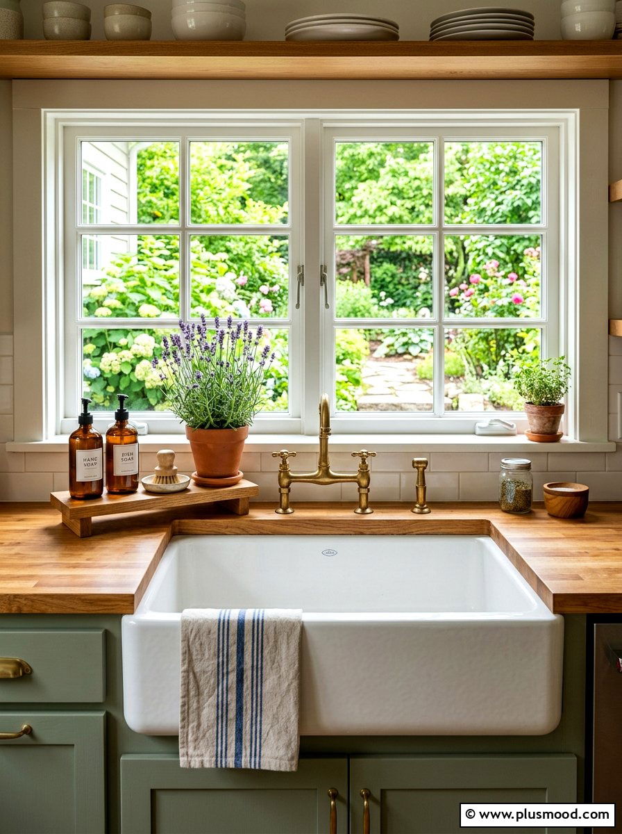 Farmhouse Sink Styling - 25 summer farmhouse kitchen ideas