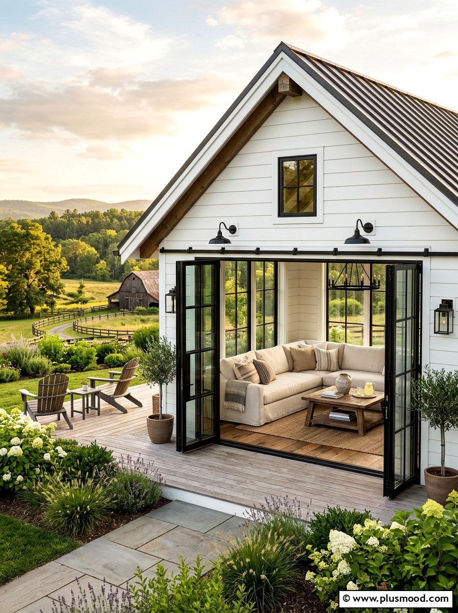 Farmhouse Style Cabana - 25 summer cabana ideas