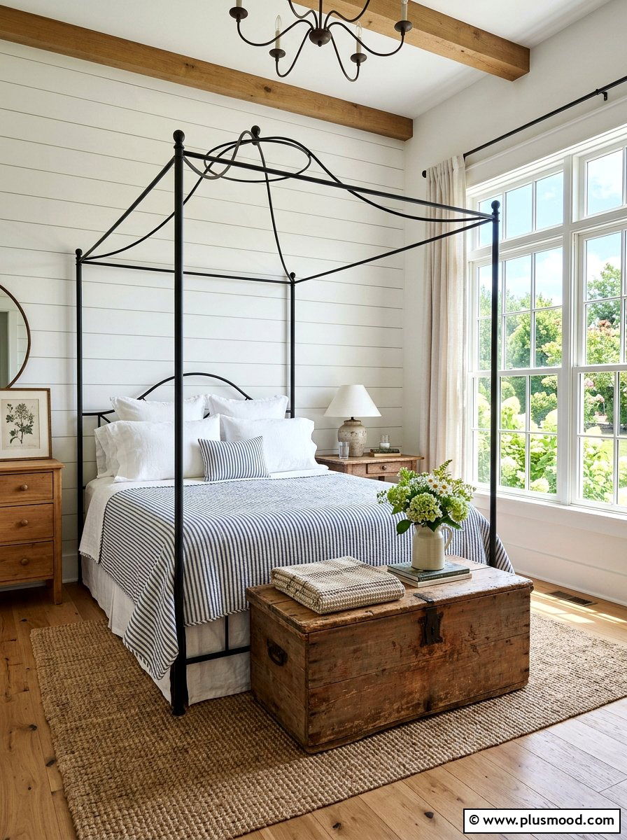 Farmhouse Summer Bedroom - 25 summer bedroom decor ideas