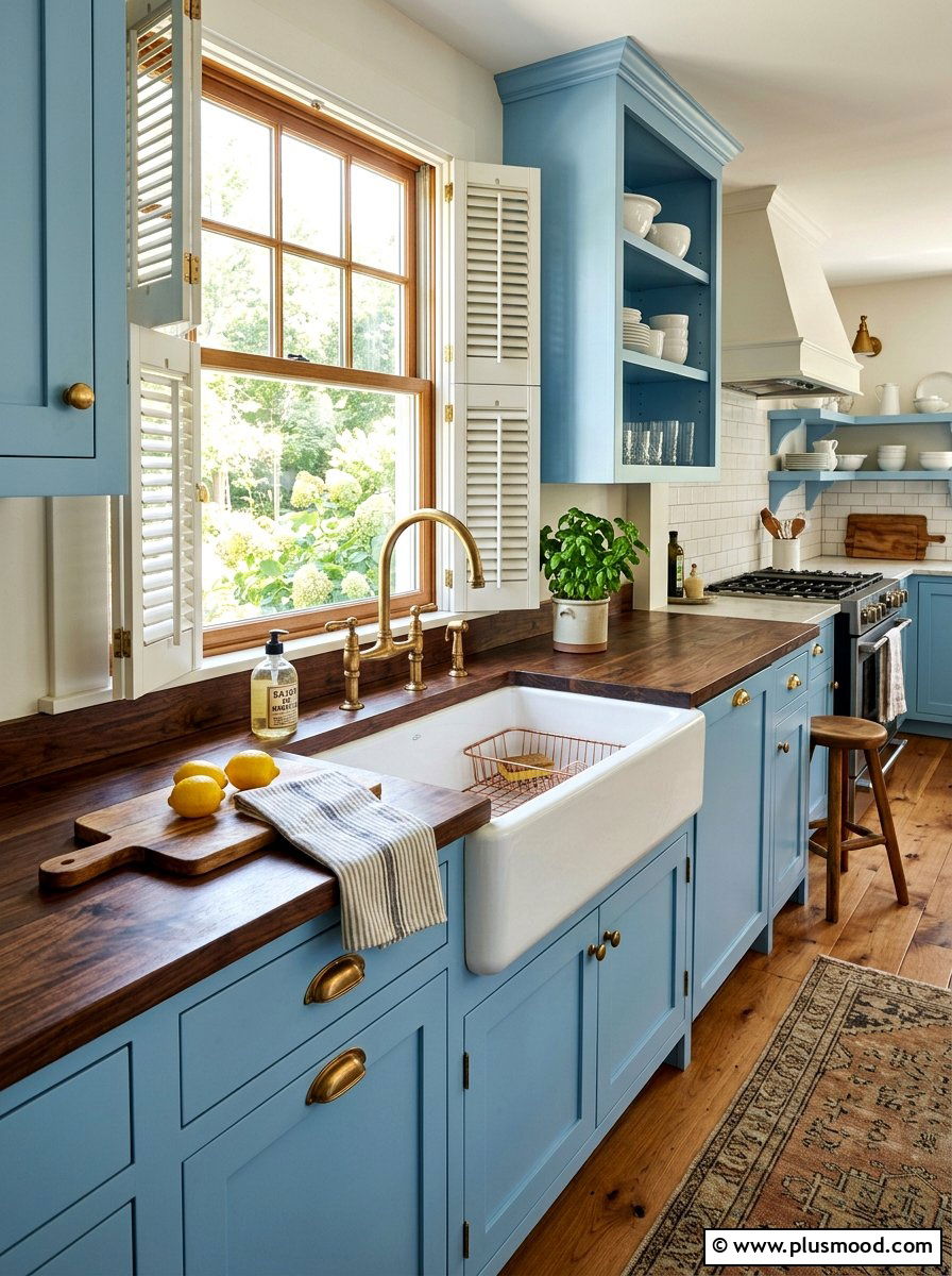 Farmhouse apron sink - 25 summer cottage kitchen ideas