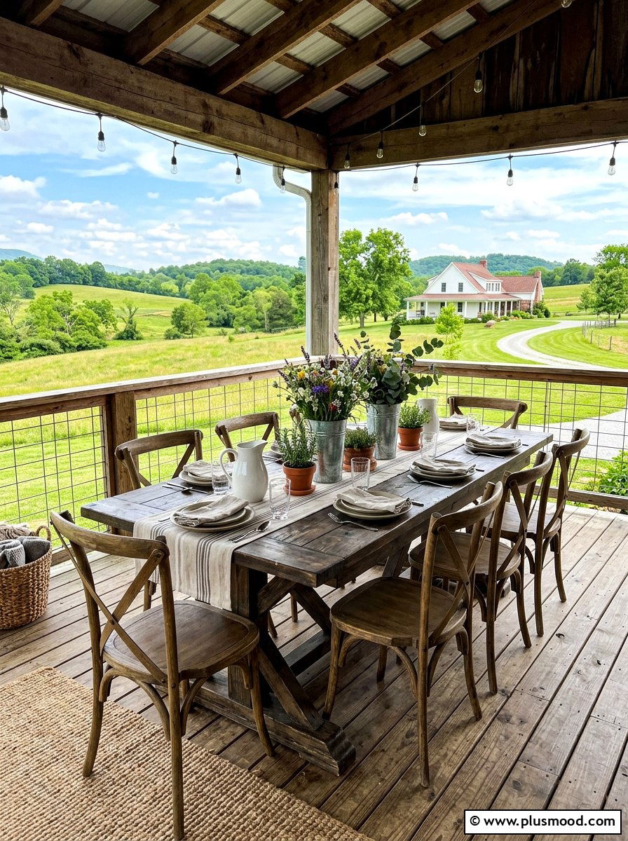 Farmhouse deck furniture - 25 summer deck party ideas