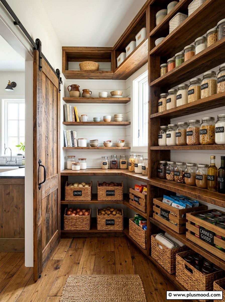 Farmhouse pantry - 25 late summer home refresh ideas