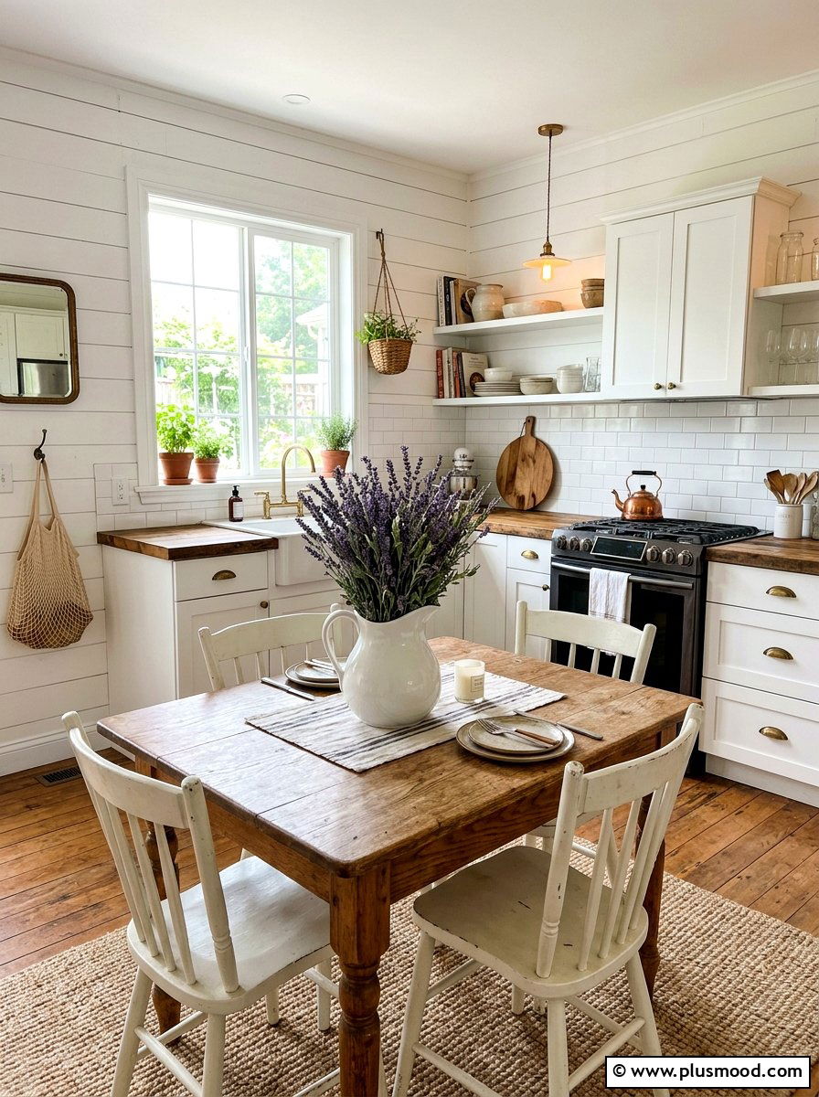 Farmhouse pitcher vase - 25 summer kitchen decor ideas for apartments