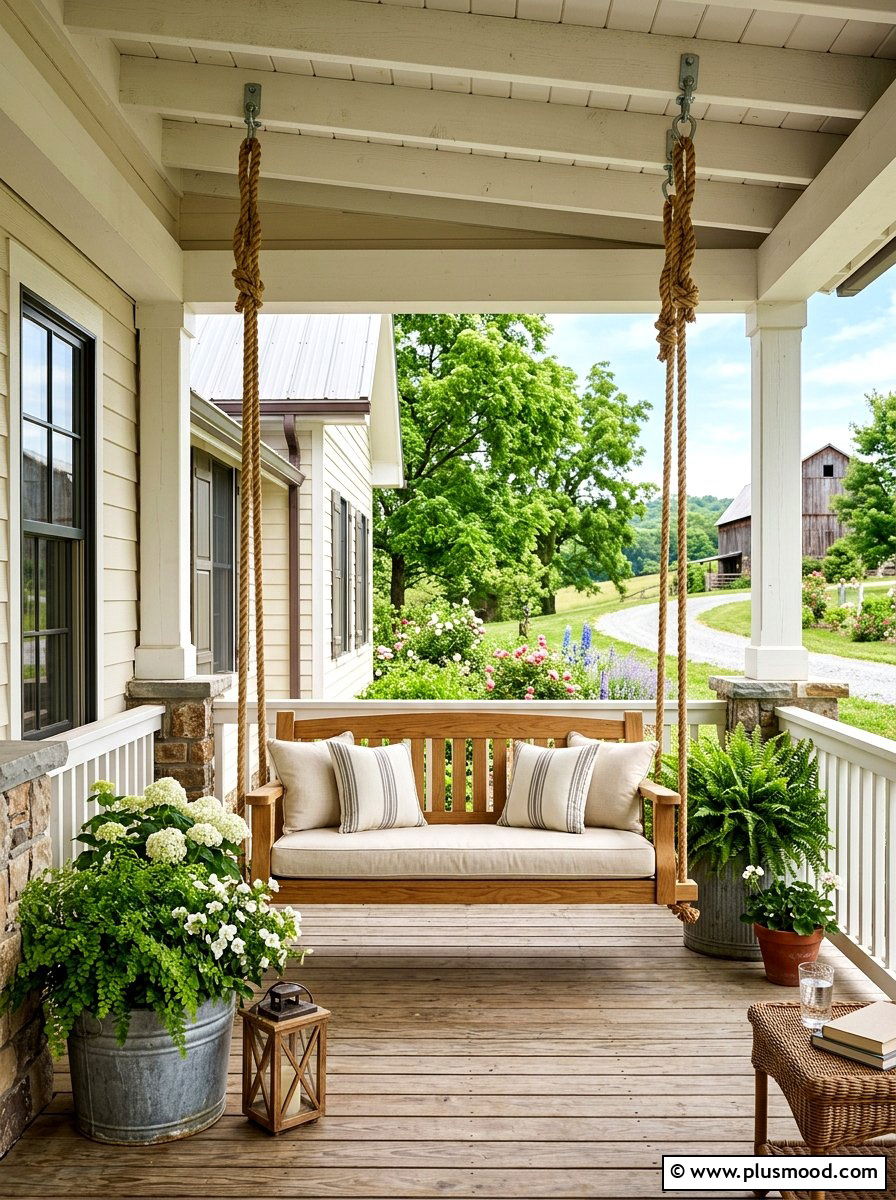 25 Summer Porch Swing Curb Appeal Ideas to Wow Guests