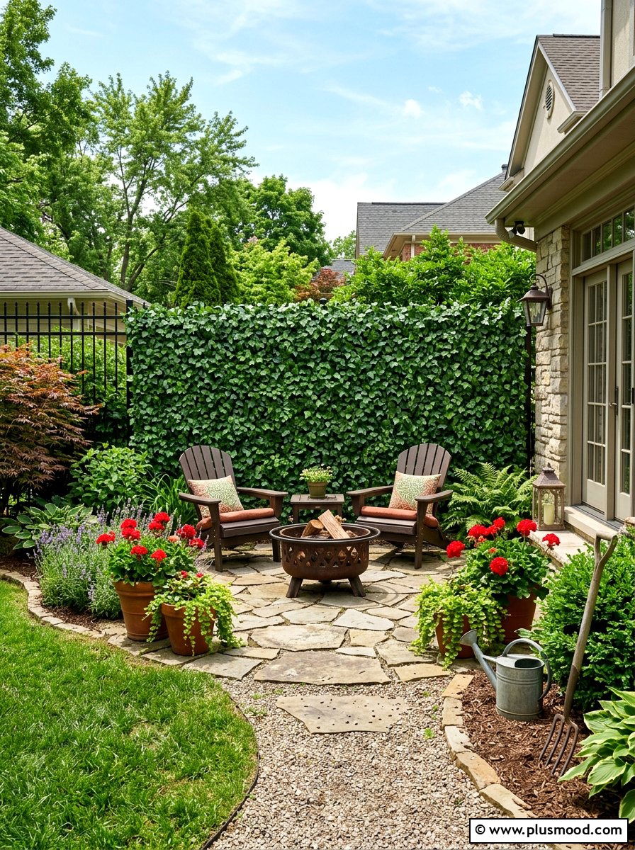 Faux Ivy Privacy Hedge - 25 small backyard ideas with privacy screen