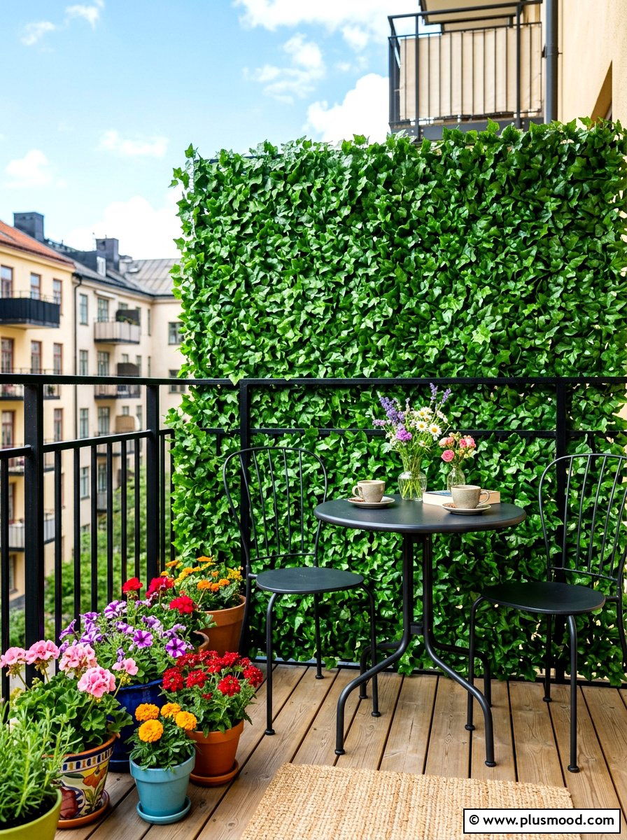 Faux Ivy Screen - 25 summer backyard privacy ideas
