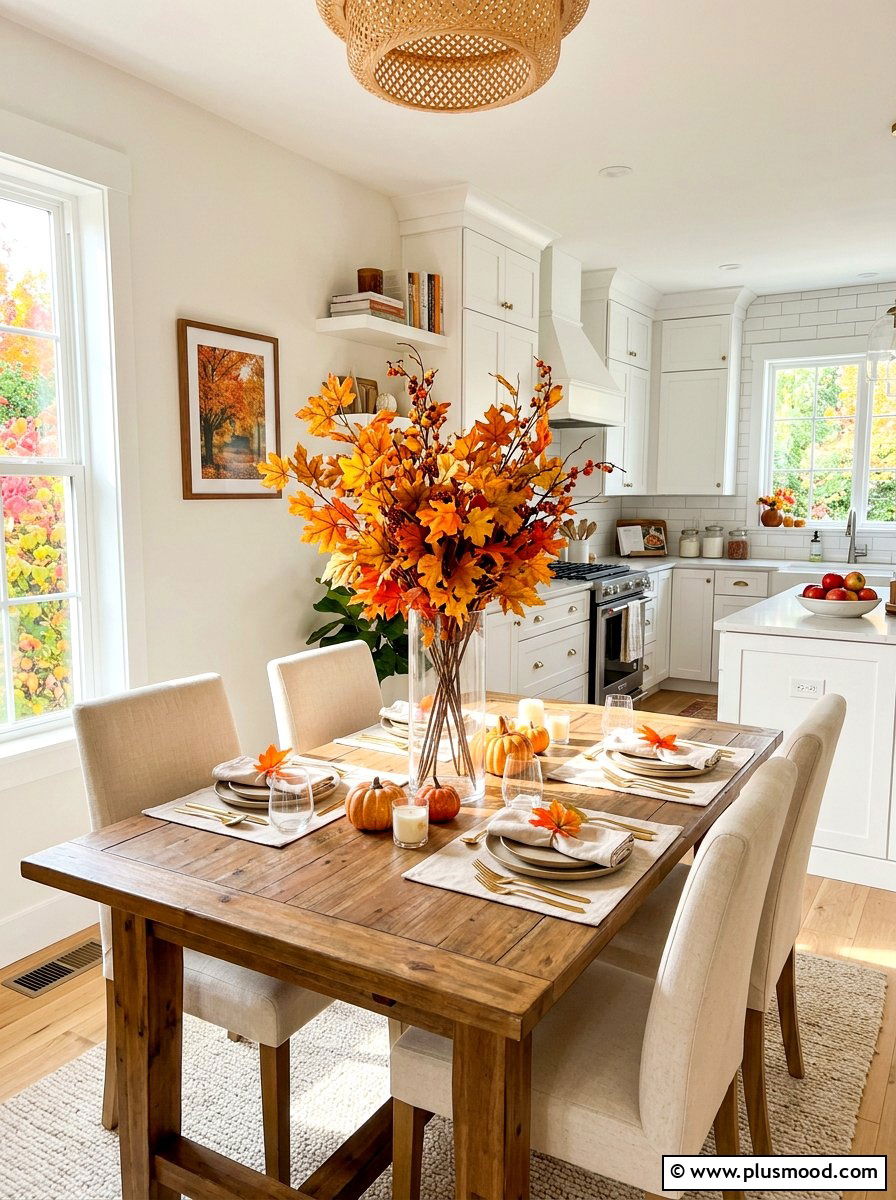 Faux Maple Leaf - 25 summer to fall kitchen decor ideas