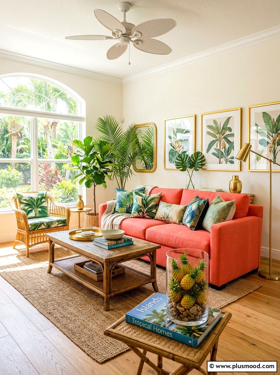 Faux Pineapple Vase Filler - 25 summer vase filler ideas for living room