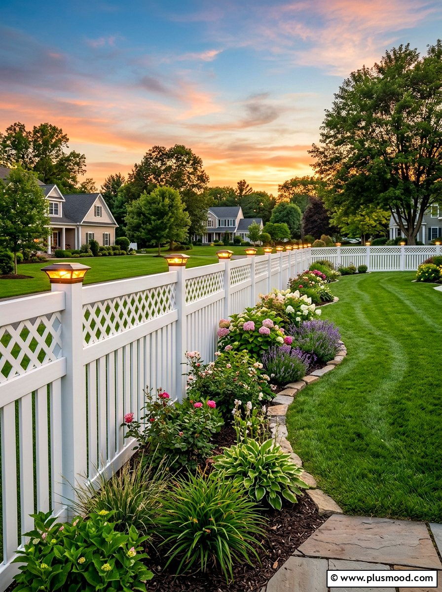Fence Post Lights - 25 summer backyard lighting ideas