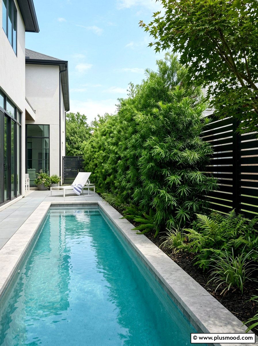 Fern Pine Pool Screen - 25 pool landscaping ideas with shade trees