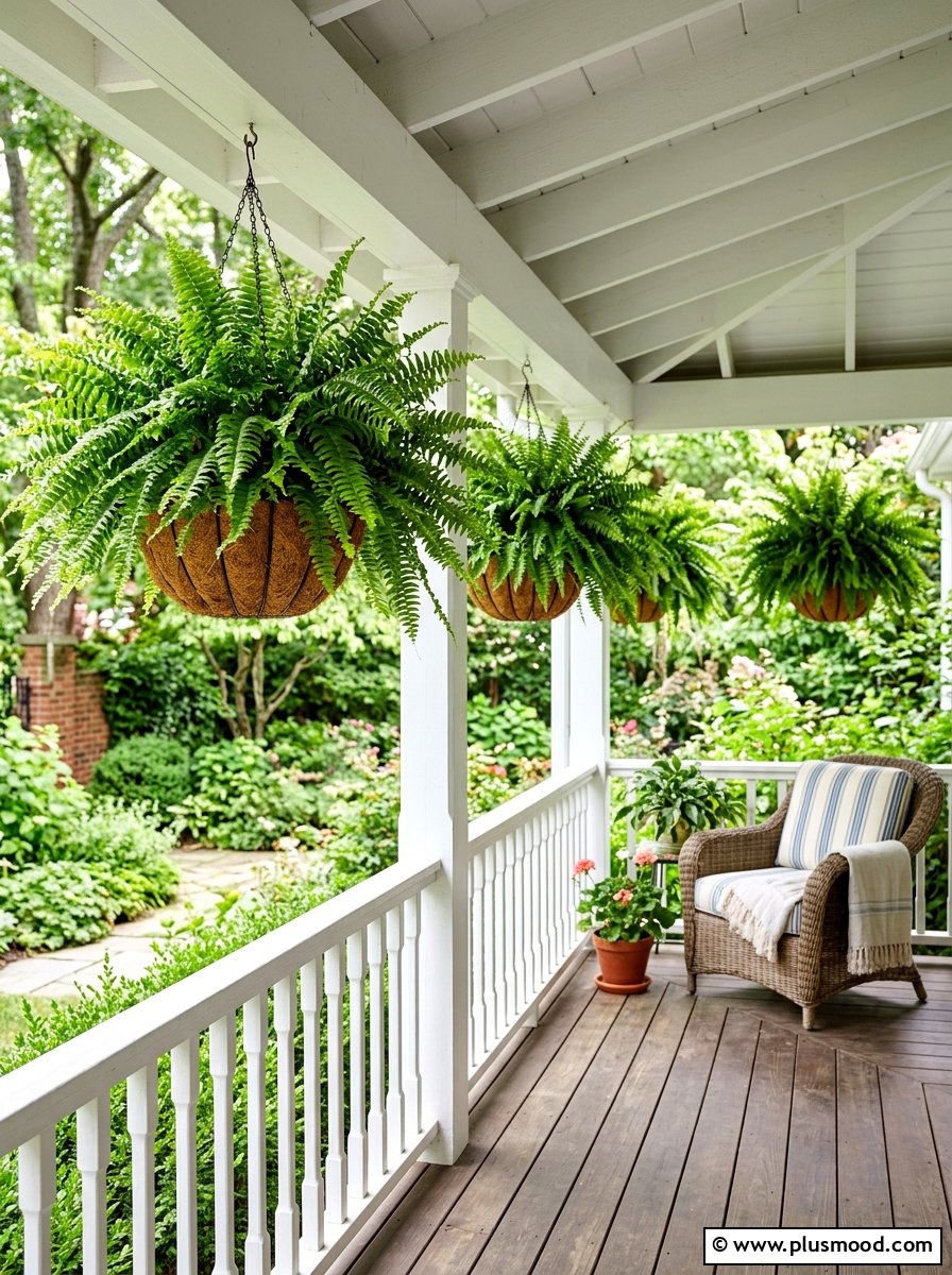 Fern Porch Plants - 25 summer front porch curb appeal ideas