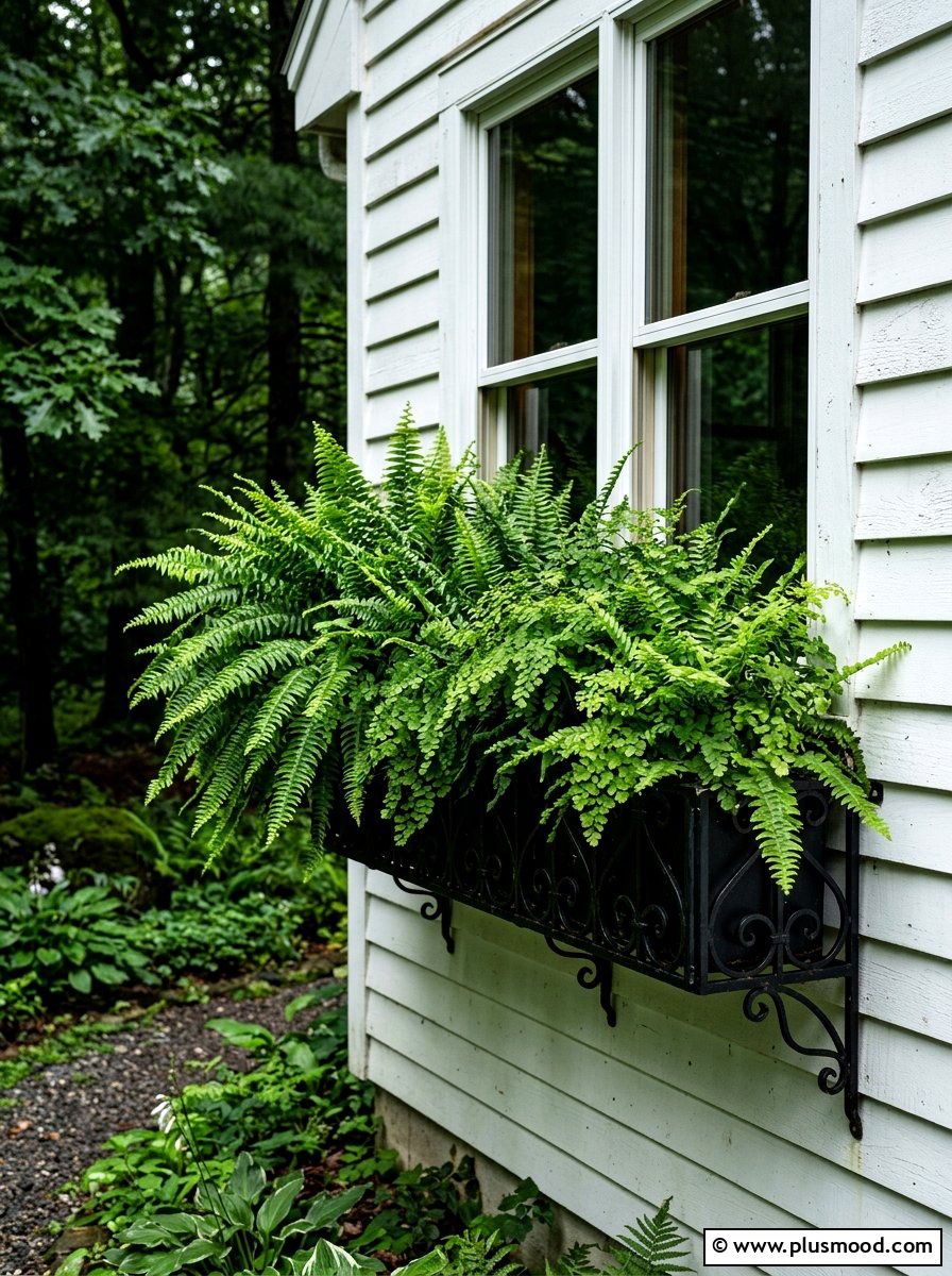 Fern Window Box - 25 summer window box ideas for curb appeal