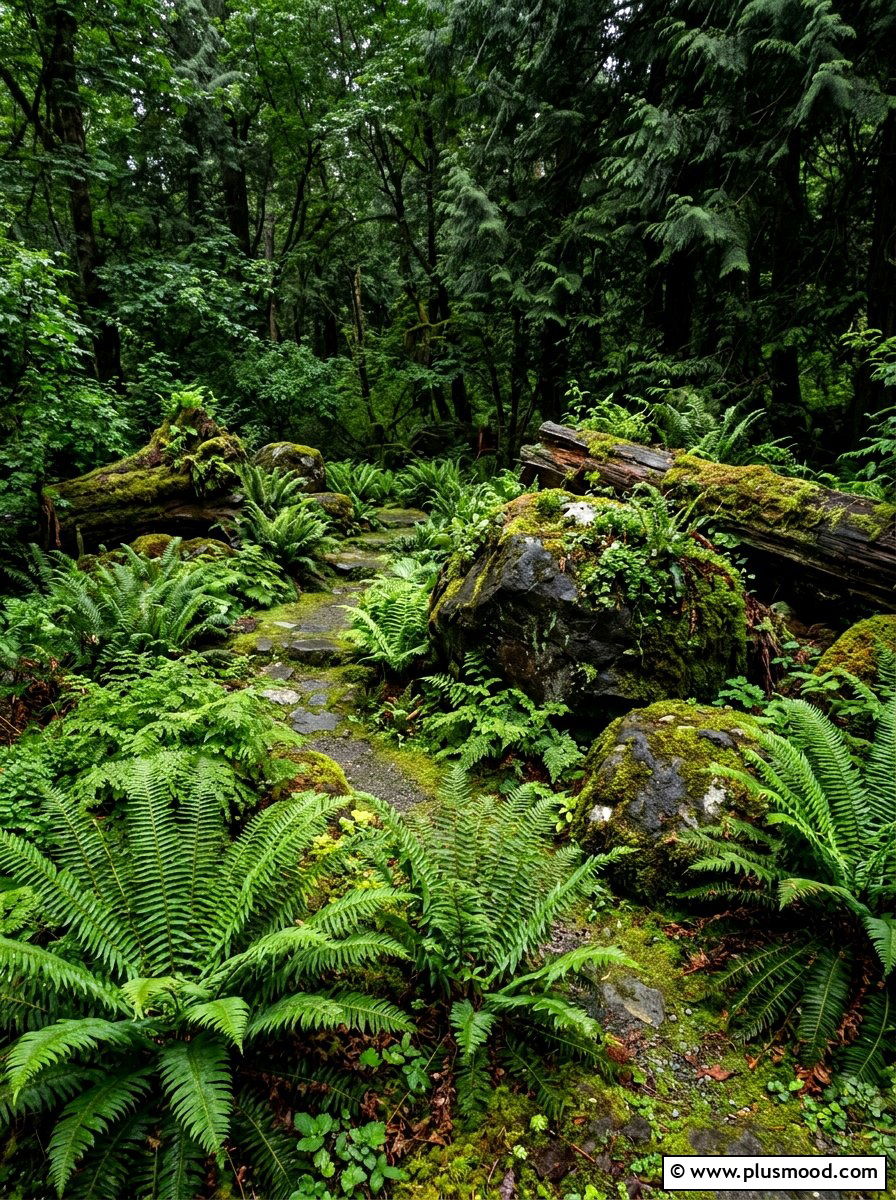 Fern shaded garden - 25 summer tropical landscaping ideas