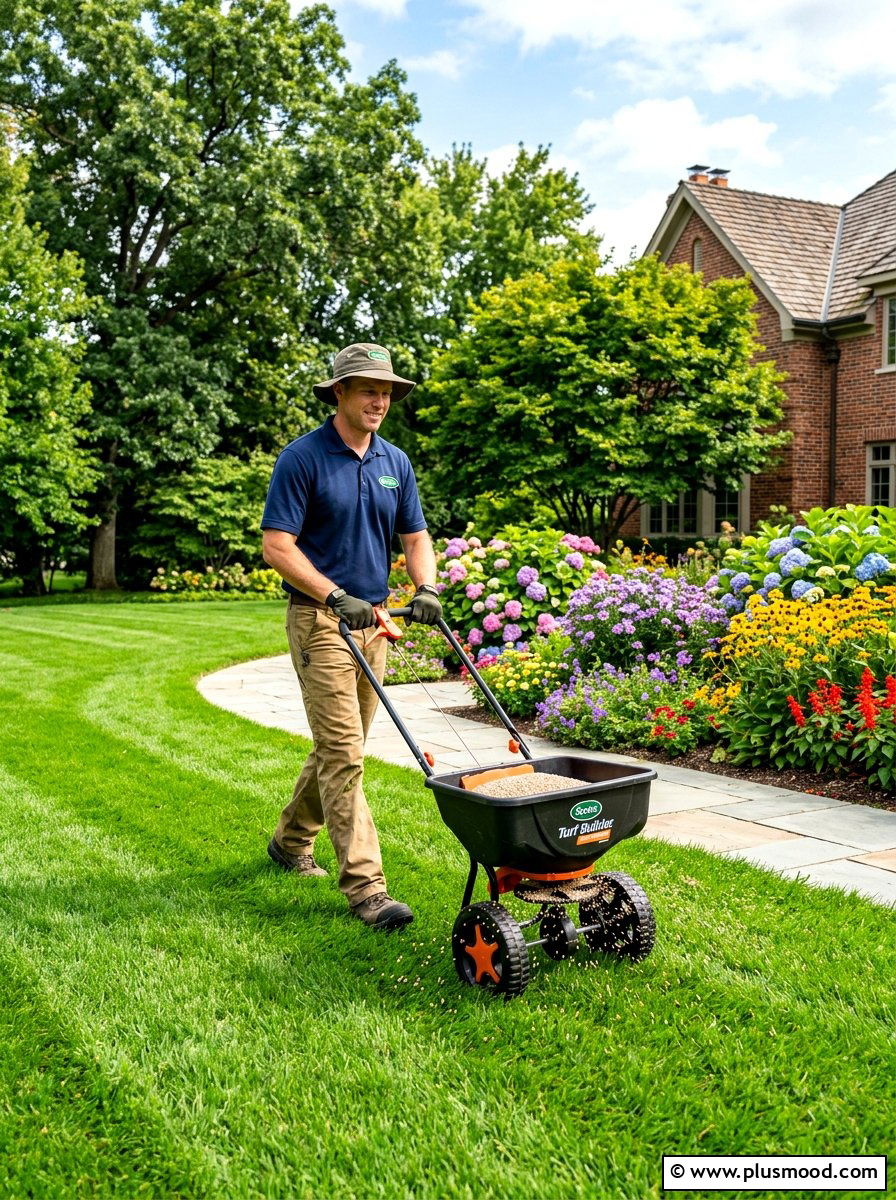 Fertilizing Autumn Grass - 25 end of summer garden cleanup ideas