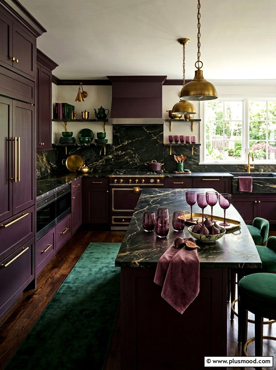 Fig plum kitchen - 25 summer fruit themed kitchen decor ideas