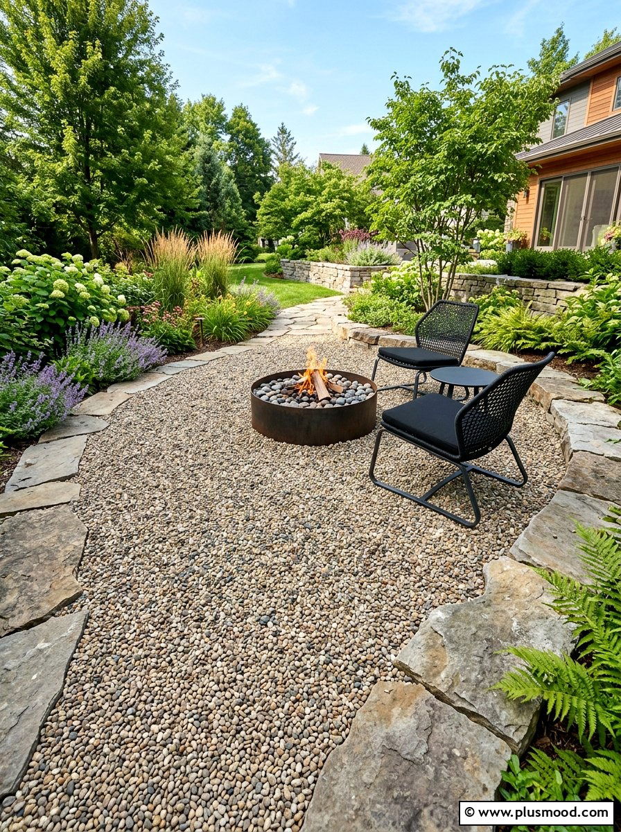 Fine Pea Gravel - 25 small backyard ideas for contemporary homes