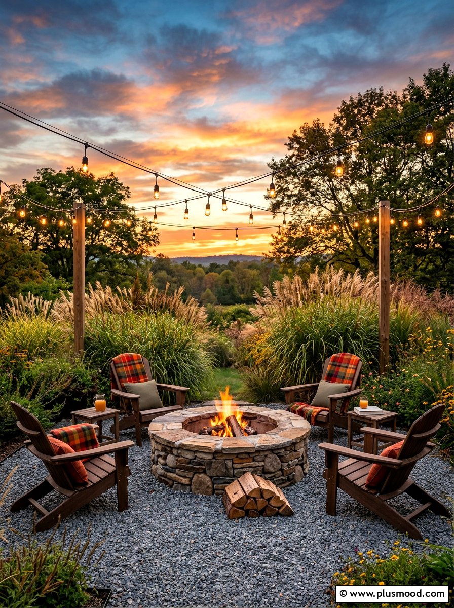 Fire Pit Area - 25 summer backyard landscaping ideas