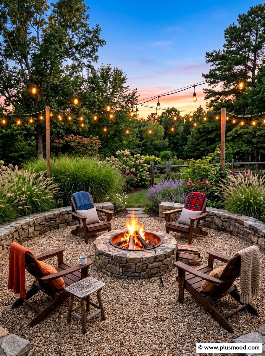 Fire Pit Area - 25 summer outdoor living patio ideas