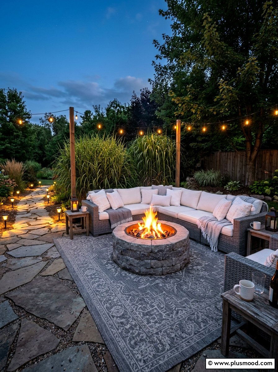 Fire Pit Living Room - 25 summer backyard hosting ideas