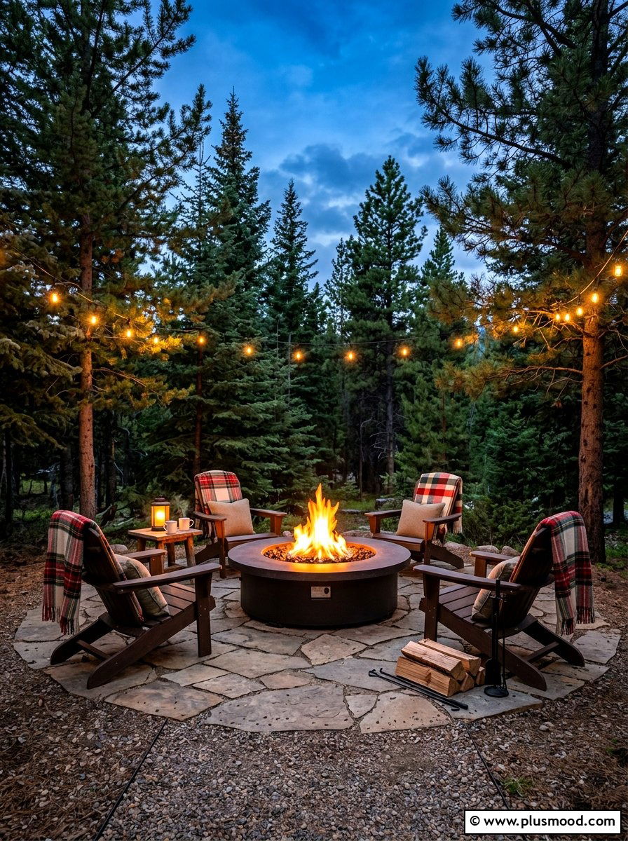 Fire Pit Lounge - 25 summer cookout setup ideas