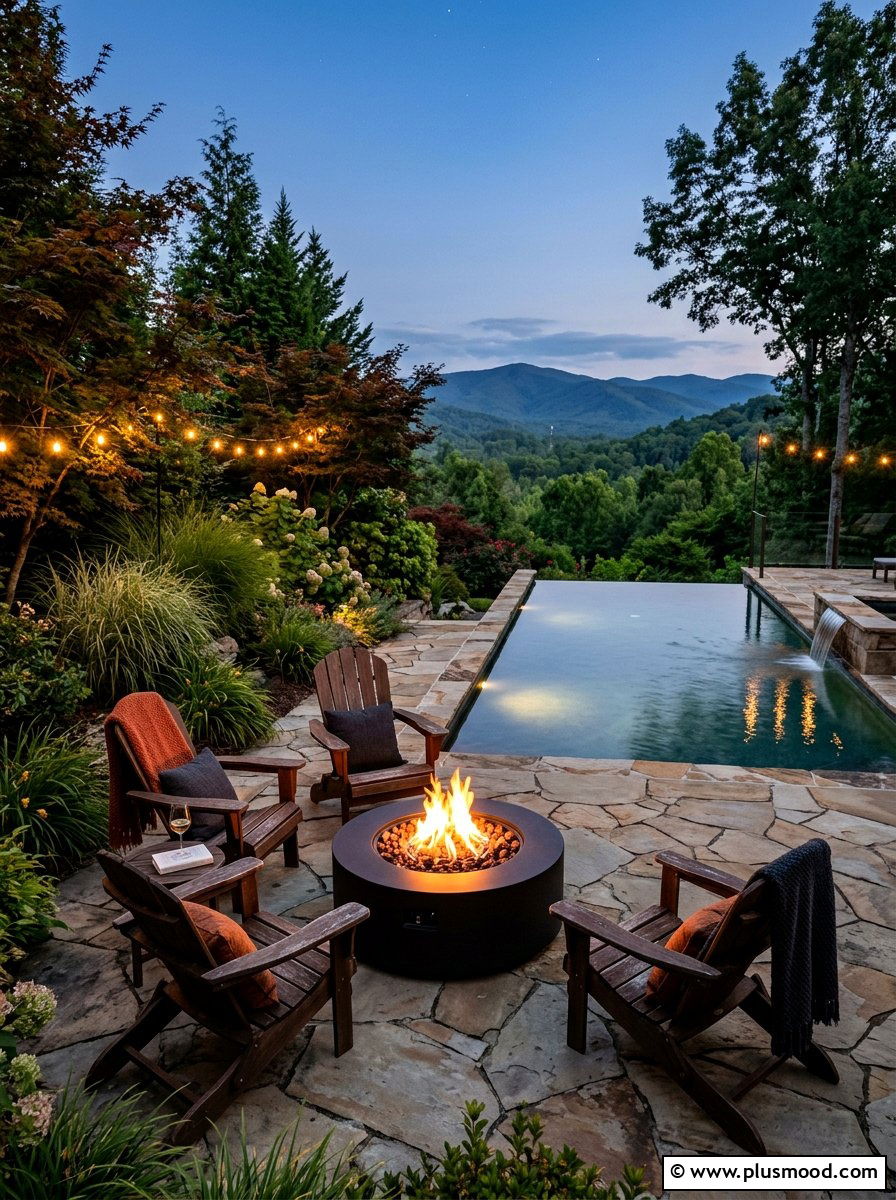 Fire Pit Near Endless Pool - 25 pool landscaping ideas for endless pools