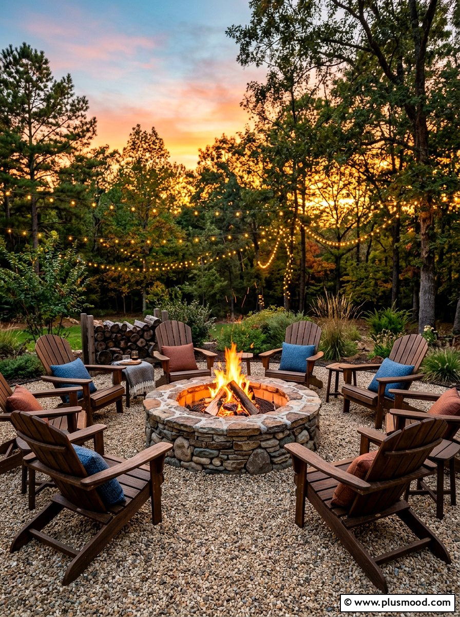 Fire Pit Seating - 25 summer casual backyard entertaining ideas