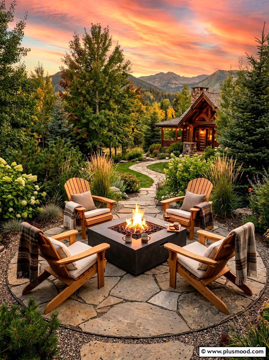 Fire Pit Seating Set - 25 summer patio seating ideas