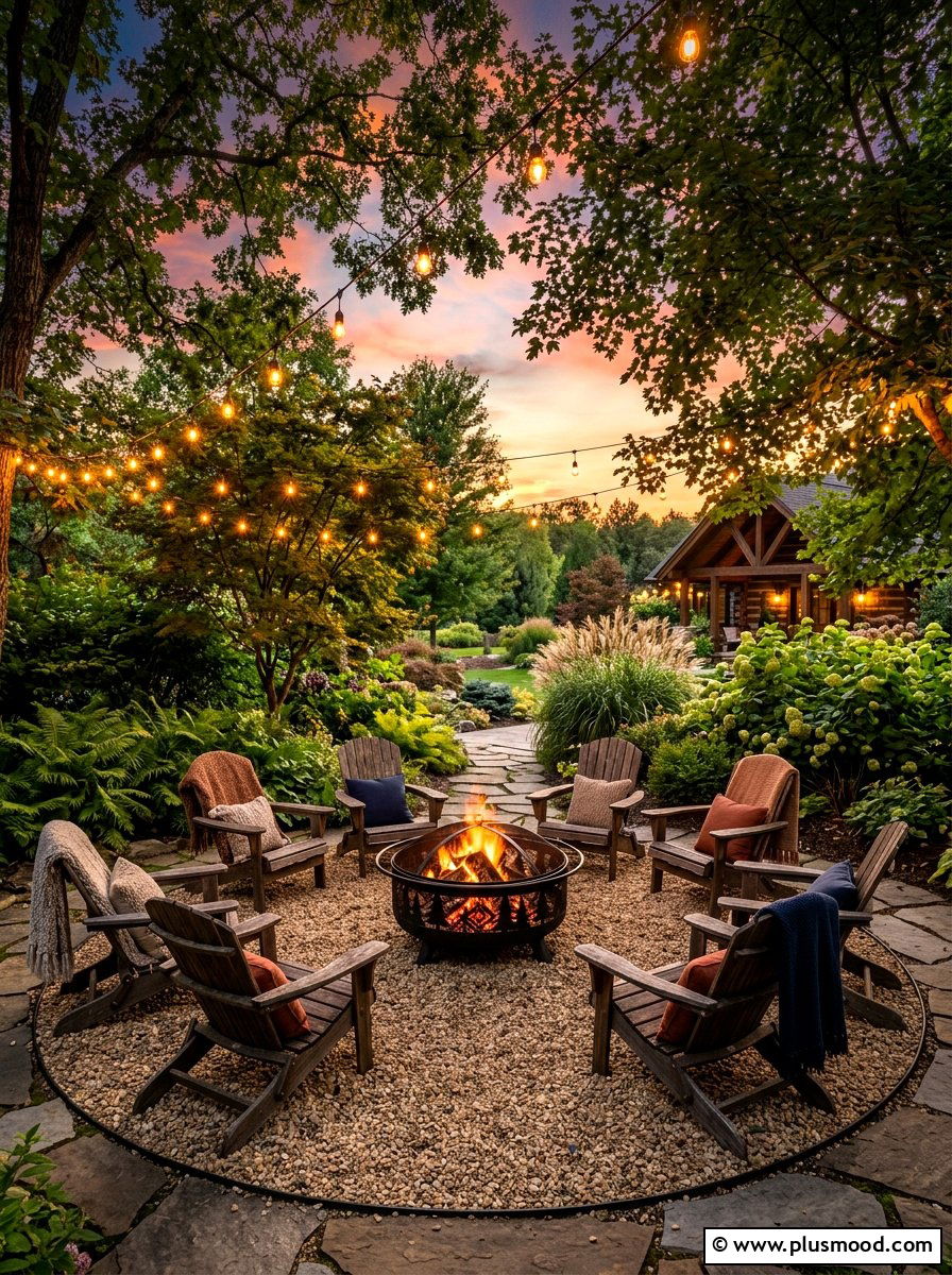 Fire Pit Seating - 25 budget summer patio decor ideas