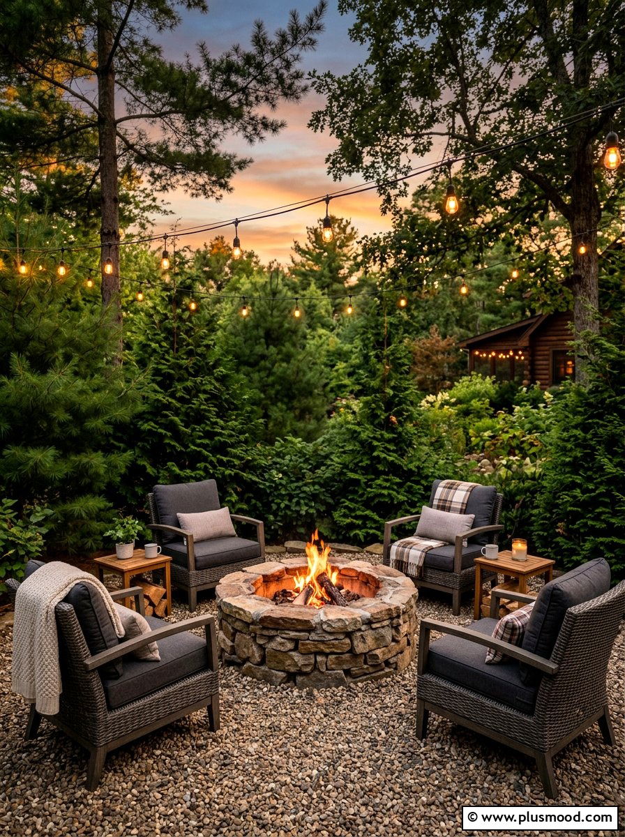 Fire pit seating - 25 summer garden seating ideas