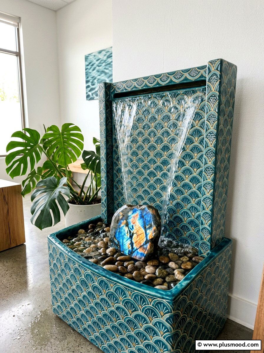Fish Scale Zentangle Pattern - 25 painted rock ideas with zentangle art