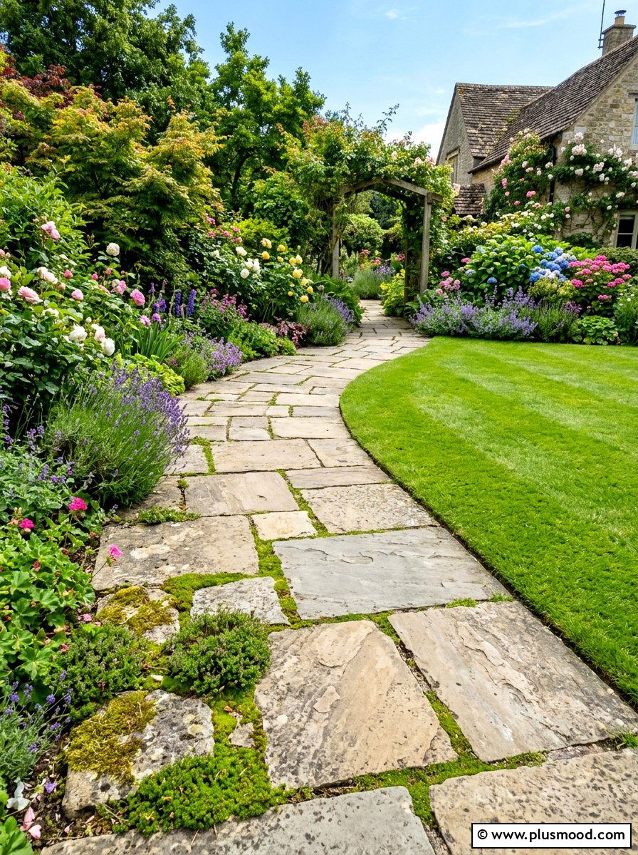 Flagstone Walkway - 25 late summer landscaping ideas