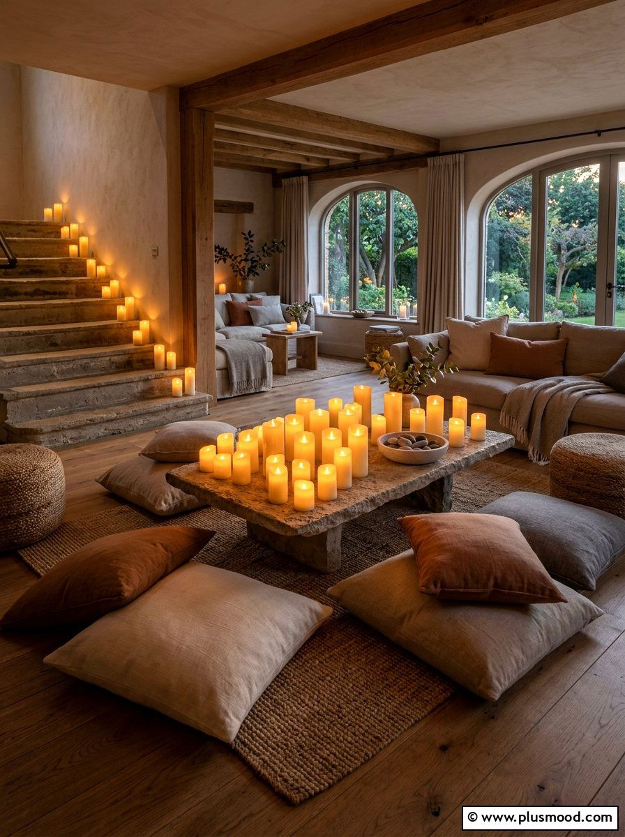 Flameless Candles - 25 summer patio lighting ideas