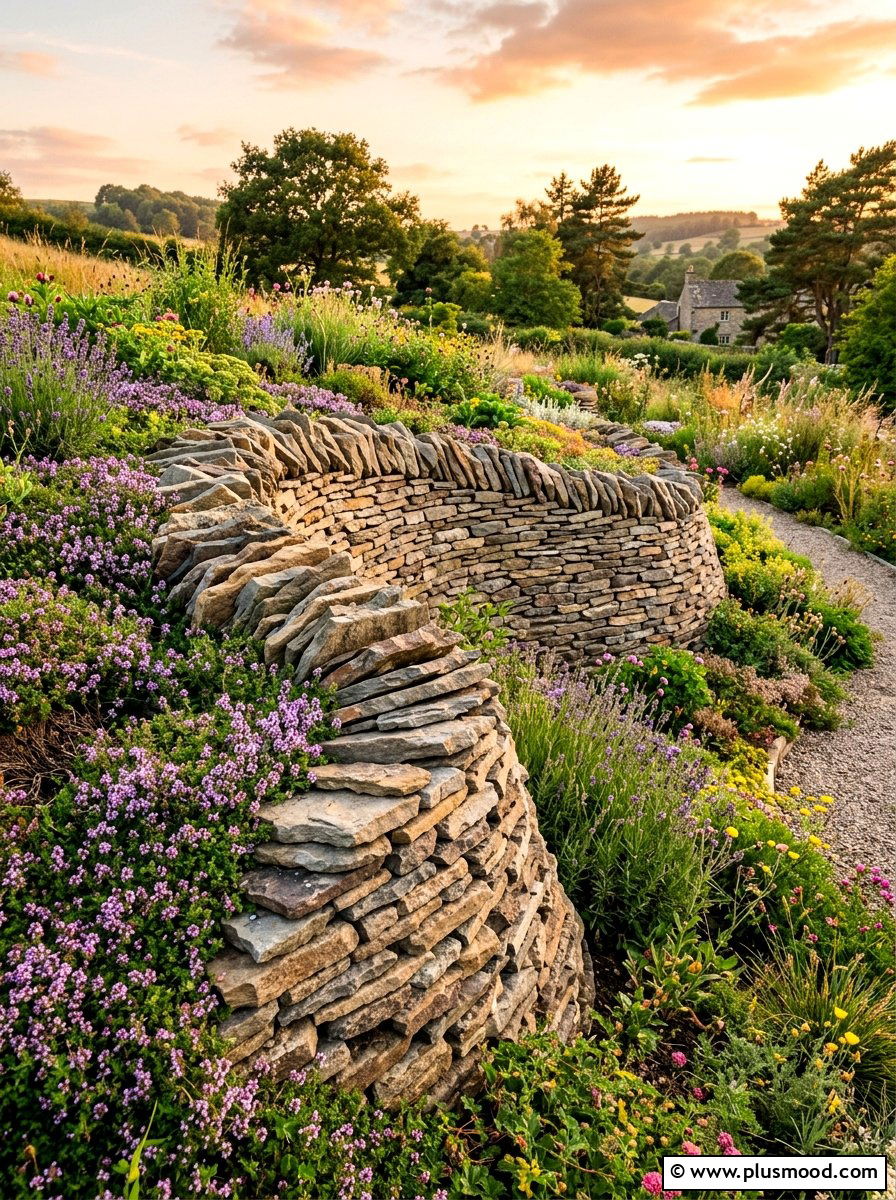 Flat Rock Stacking - 25 summer flower bed edging ideas