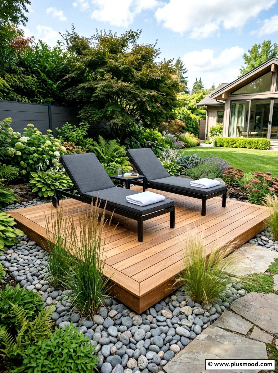 Floating Deck Corner - 25 summer backyard cozy corner ideas