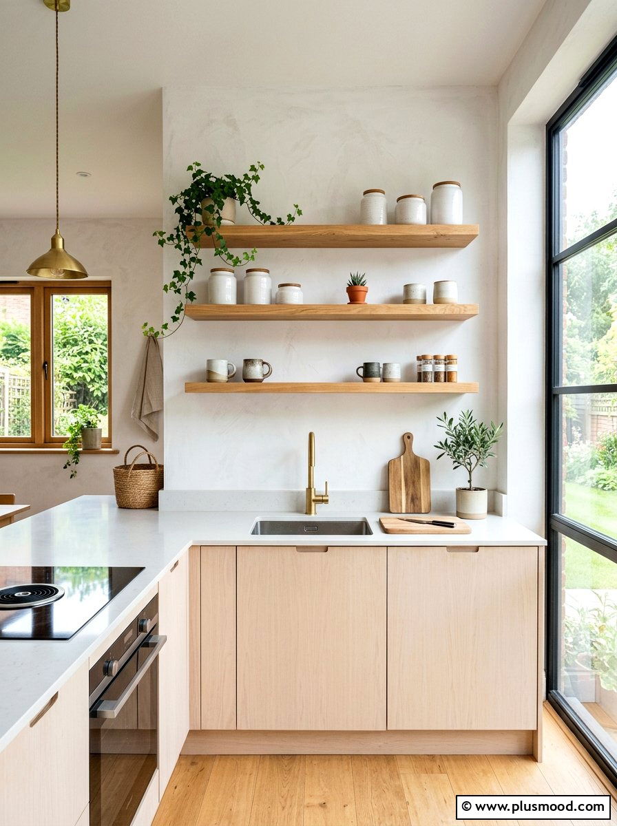 Floating Shelves - 25 summer kitchen refresh ideas